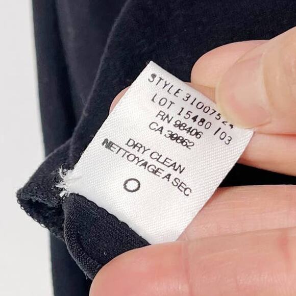 Theory Womens Small S Black Knit Bomber Jacket Full Zip Ribbed Stripe Detail - Picture 6 of 7